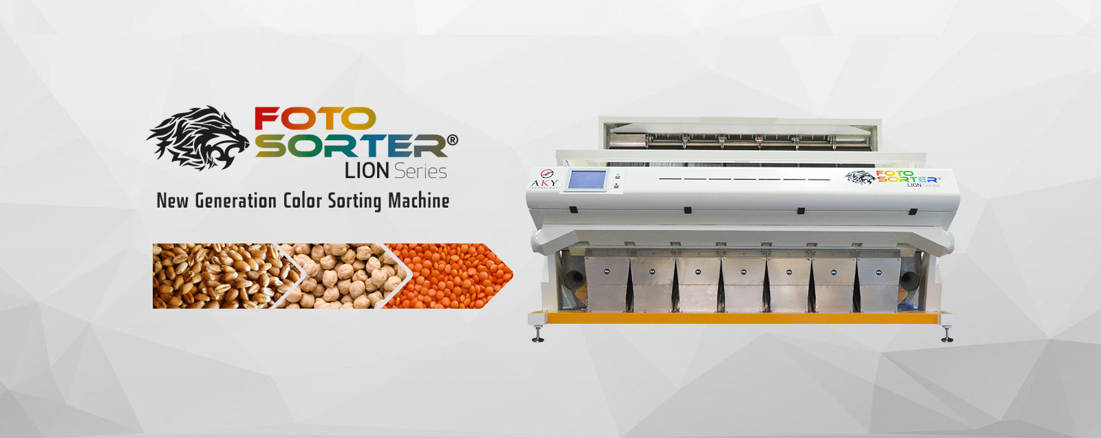 Meet AKY Technology’s Fotosorter Lion Series Optical Color Sorting Machine 